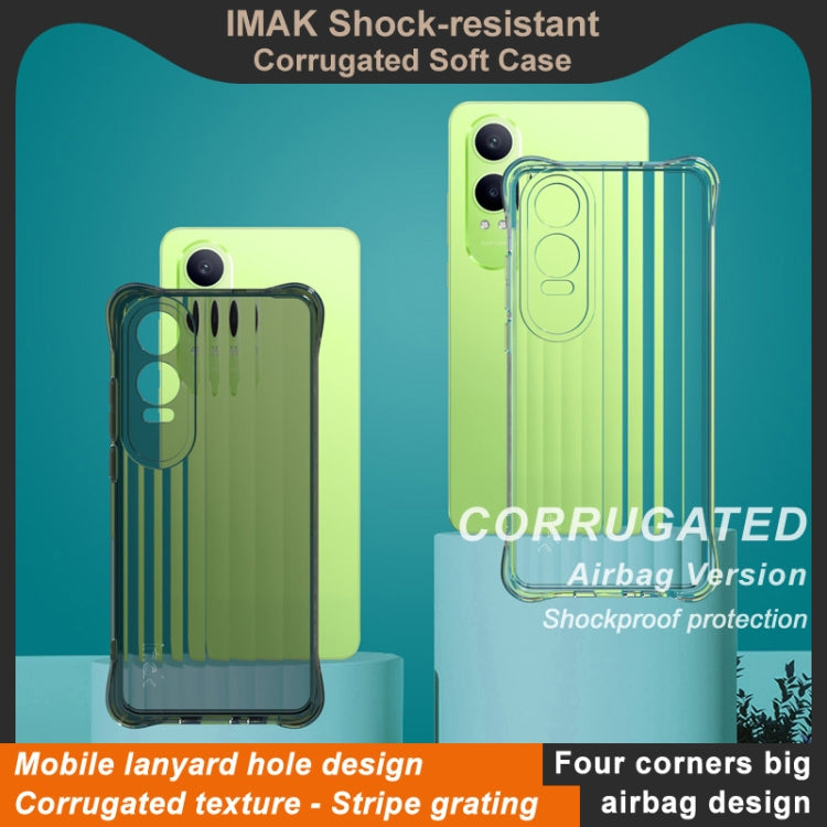 For OnePlus Nord CE4 Lite 5G IMAK Corrugated Texture Airbag TPU Phone Case