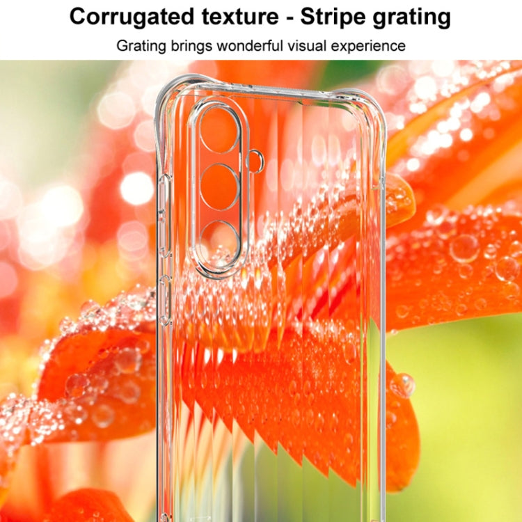 For Samsung Galaxy S24 FE 5G IMAK Corrugated Texture Airbag TPU Phone Case