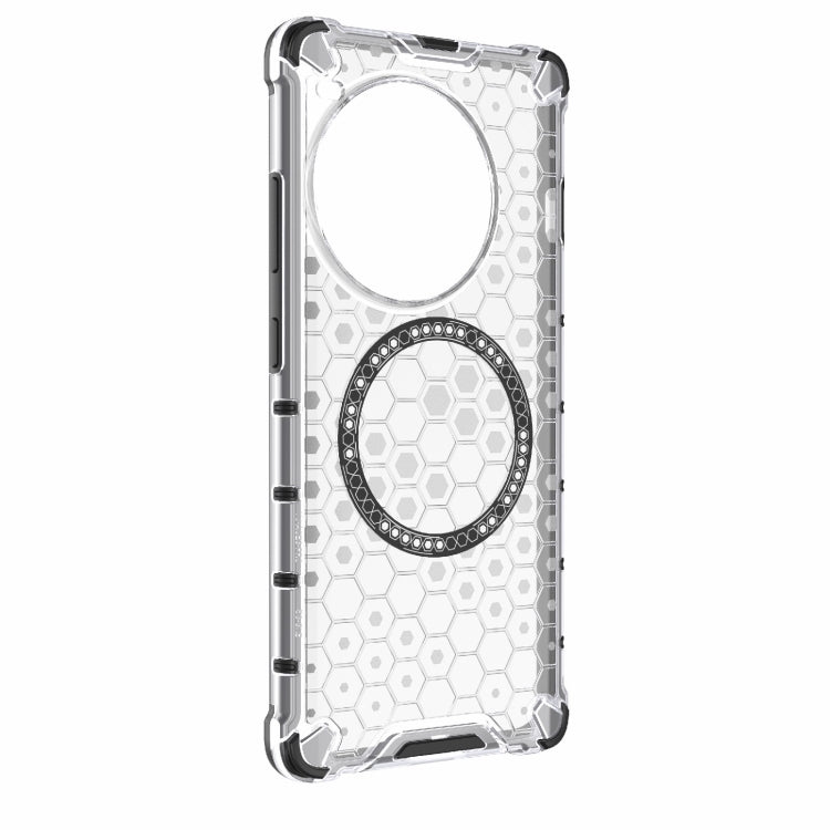 For OnePlus Ace 3 Pro 5G Honeycomb Magnetic Ring Shockproof Phone Case