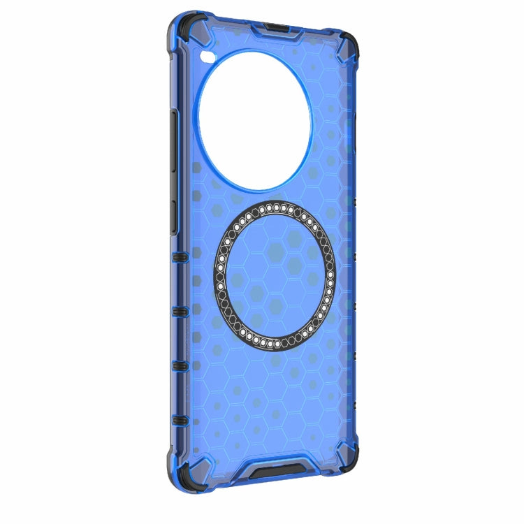 For OnePlus Ace 3 Pro 5G Honeycomb Magnetic Ring Shockproof Phone Case