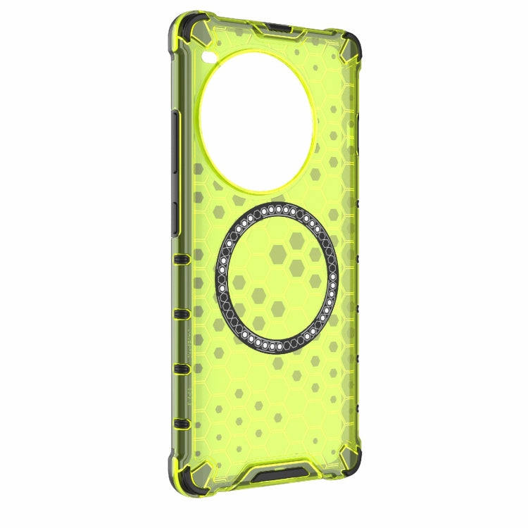 For OnePlus Ace 3 Pro 5G Honeycomb Magnetic Ring Shockproof Phone Case