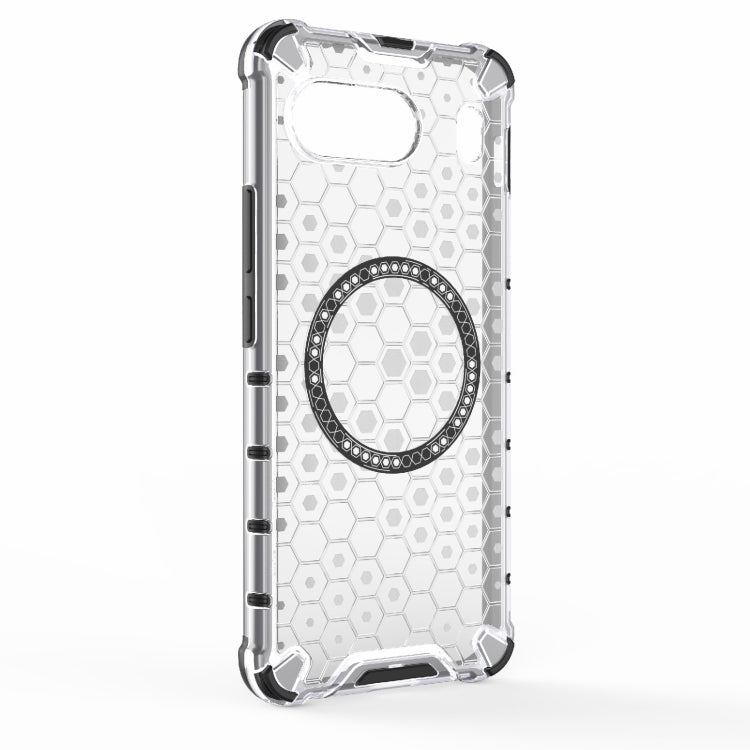 For OnePlus Nord 4 5G Global Honeycomb Magnetic Ring Shockproof Phone Case