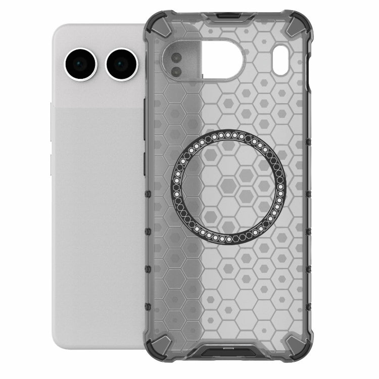 For OnePlus Nord 4 5G Global Honeycomb Magnetic Ring Shockproof Phone Case