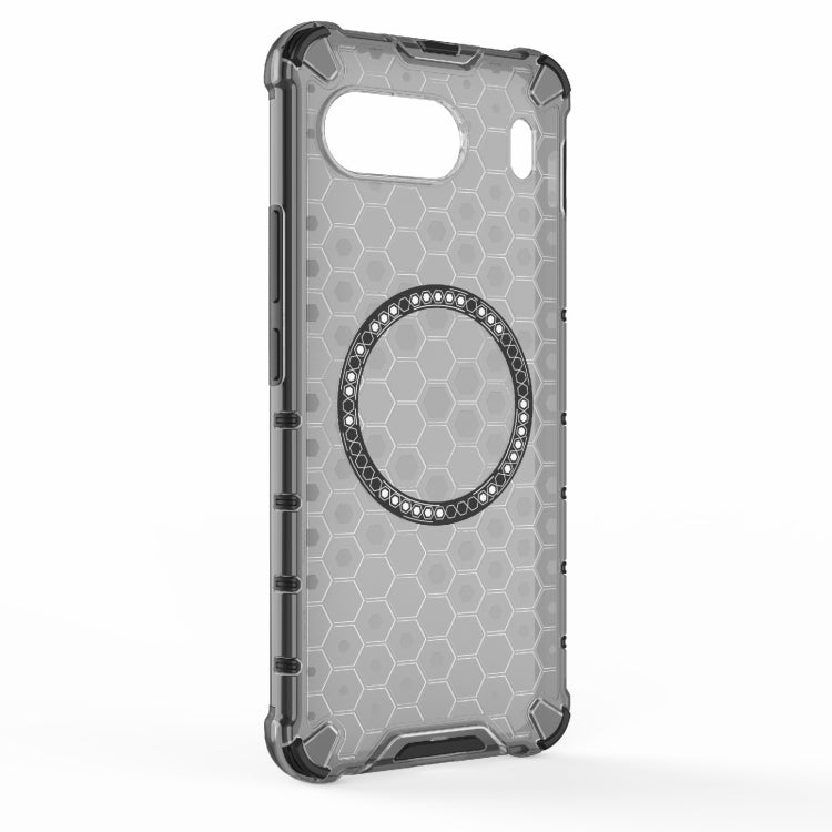 For OnePlus Nord 4 5G Global Honeycomb Magnetic Ring Shockproof Phone Case