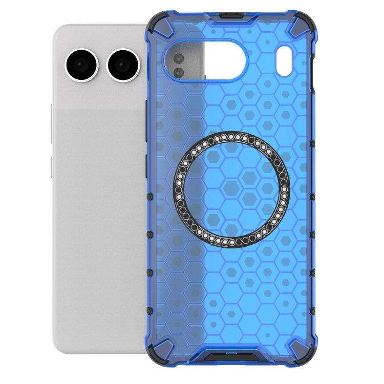For OnePlus Nord 4 5G Global Honeycomb Magnetic Ring Shockproof Phone Case