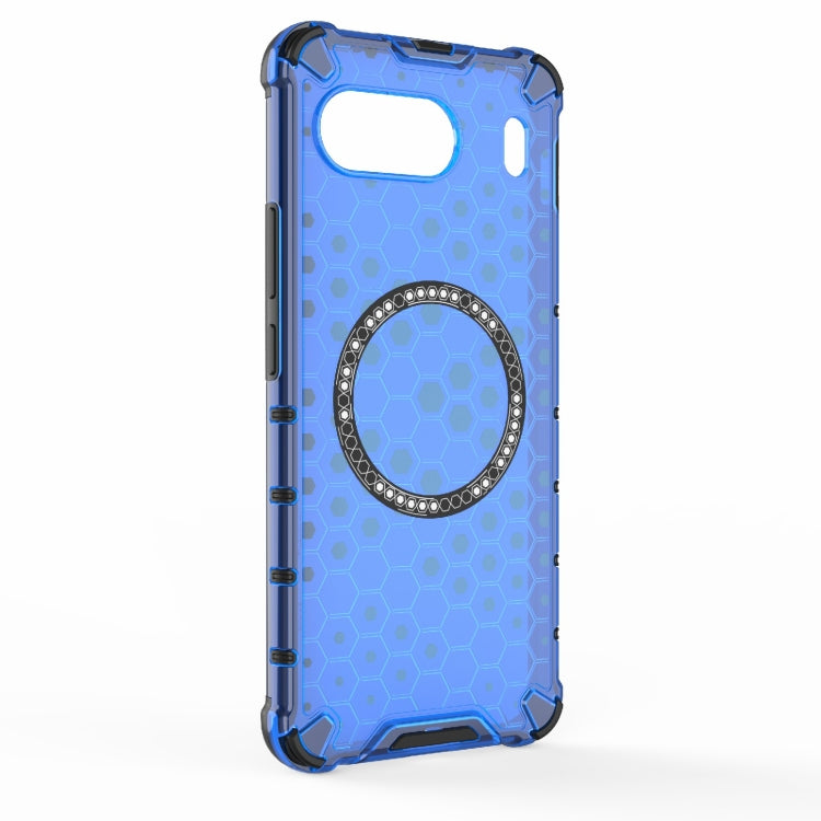 For OnePlus Nord 4 5G Global Honeycomb Magnetic Ring Shockproof Phone Case