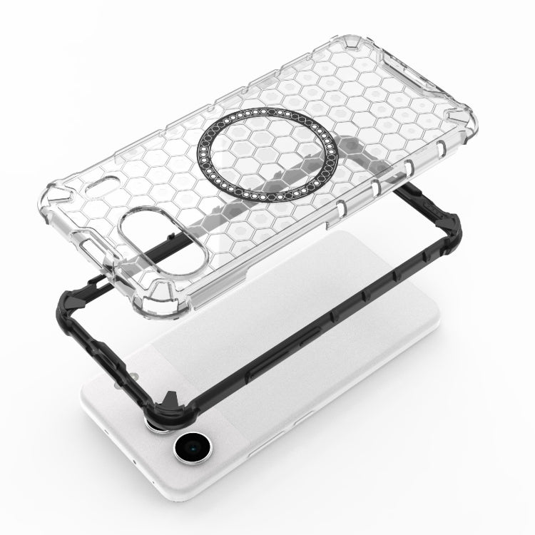 For OnePlus Nord 4 5G Global Honeycomb Magnetic Ring Shockproof Phone Case