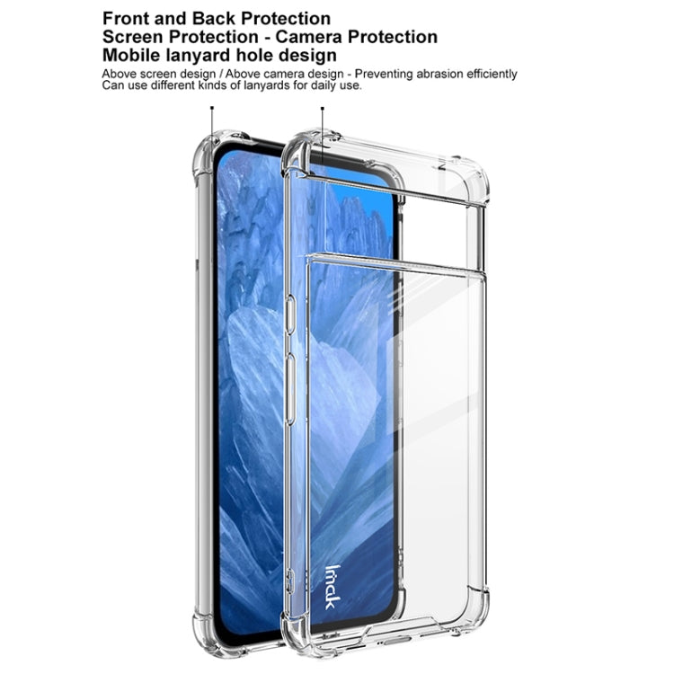For Google Pixel 8 IMAK Space Shield PC + TPU Airbag Shockproof Phone Case - Transparent