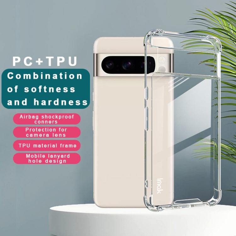 For Google Pixel 8 Pro IMAK Space Shield PC + TPU Airbag Shockproof Phone Case - Transparent