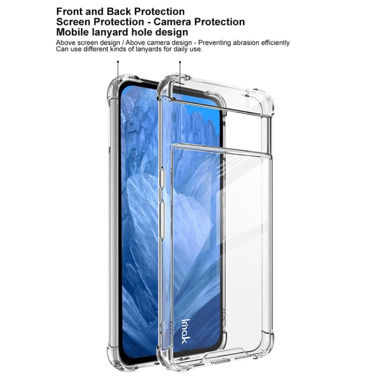 For Google Pixel 8 Pro IMAK Space Shield PC + TPU Airbag Shockproof Phone Case - Transparent