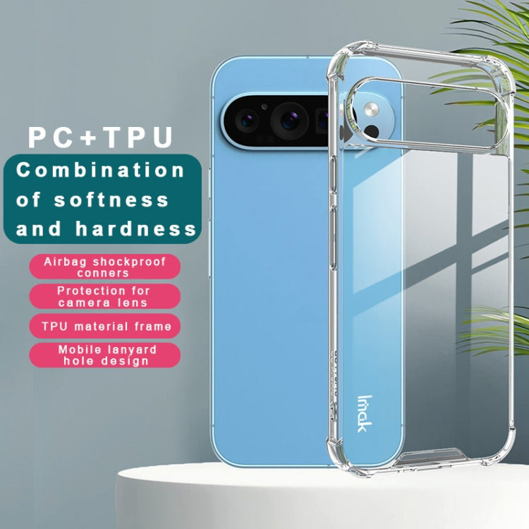 For Google Pixel 9 Pro XL IMAK Space Shield PC + TPU Airbag Shockproof Phone Case - Transparent