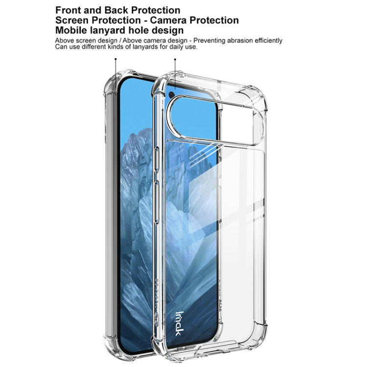 For Google Pixel 9 Pro XL IMAK Space Shield PC + TPU Airbag Shockproof Phone Case - Transparent