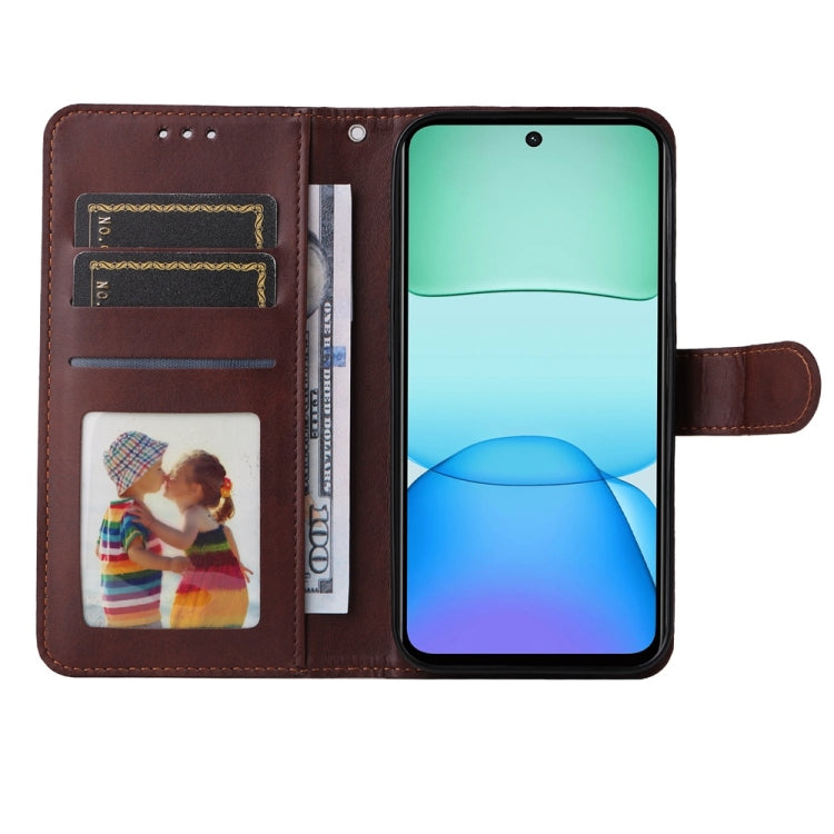For Redmi 13 4G / Note 13R Classic Calf Texture Flip Leather Phone Case