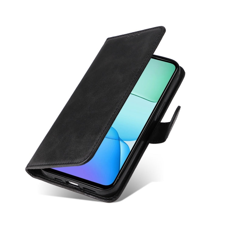 For Redmi 13 4G / Note 13R Classic Calf Texture Flip Leather Phone Case