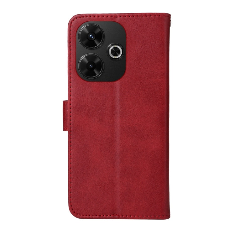 For Redmi 13 4G / Note 13R Classic Calf Texture Flip Leather Phone Case