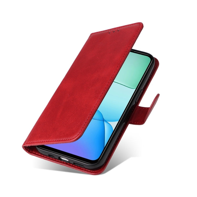For Redmi 13 4G / Note 13R Classic Calf Texture Flip Leather Phone Case