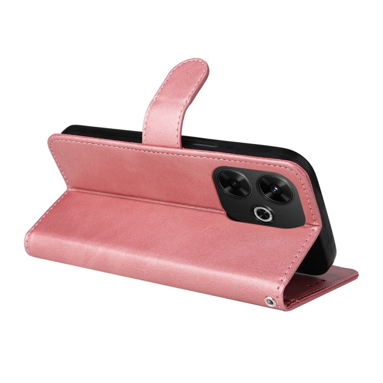 For Redmi 13 4G / Note 13R Classic Calf Texture Flip Leather Phone Case