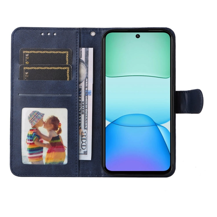 For Redmi 13 4G / Note 13R Classic Calf Texture Flip Leather Phone Case