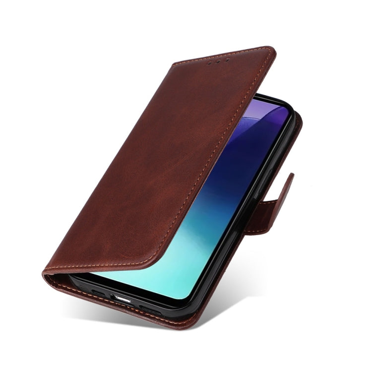 For Redmi 14C 4G Classic Calf Texture Flip Leather Phone Case