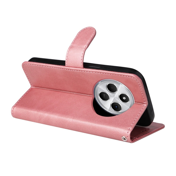 For Redmi 14C 4G Classic Calf Texture Flip Leather Phone Case