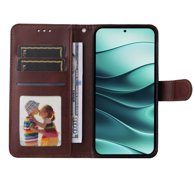 For Redmi Note 14 5G Classic Calf Texture Flip Leather Phone Case