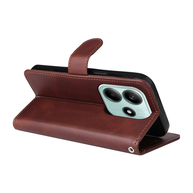 For Redmi Note 14 5G Classic Calf Texture Flip Leather Phone Case