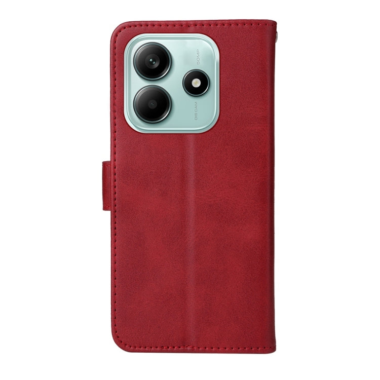 For Redmi Note 14 5G Classic Calf Texture Flip Leather Phone Case