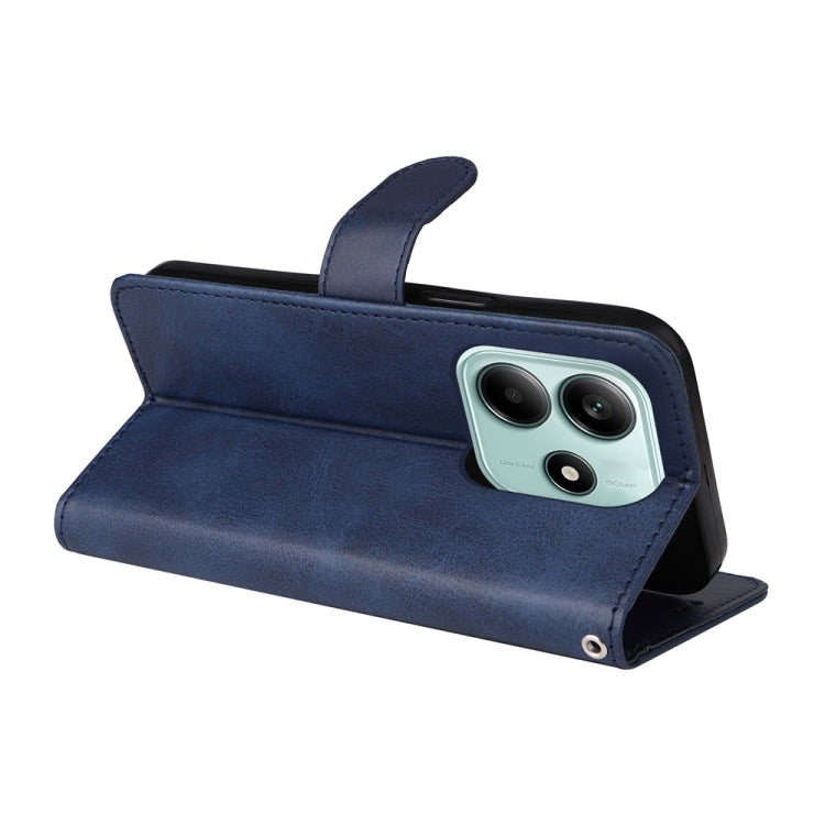 For Redmi Note 14 5G Classic Calf Texture Flip Leather Phone Case