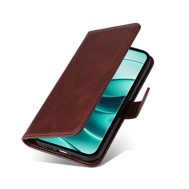 For Redmi Note 14 Pro 5G / Note 14 Pro+ 5G Classic Calf Texture Flip Leather Phone Case