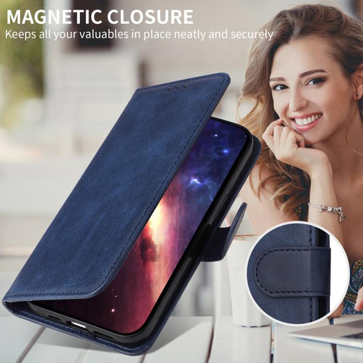 For Redmi Note 14 4G 164.84mm Classic Calf Texture Flip Leather Phone Case