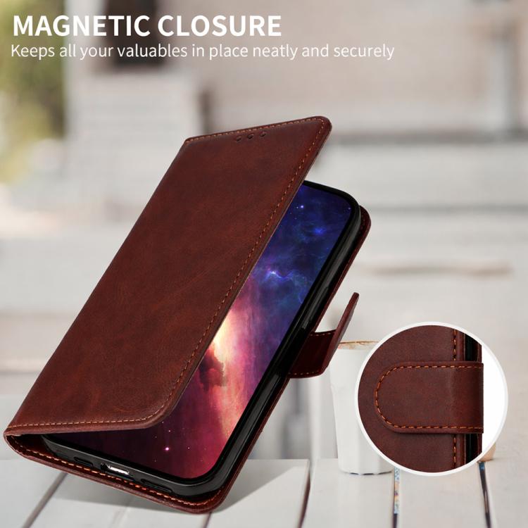 For Redmi 15a 5G Classic Calf Texture Flip Leather Phone Case