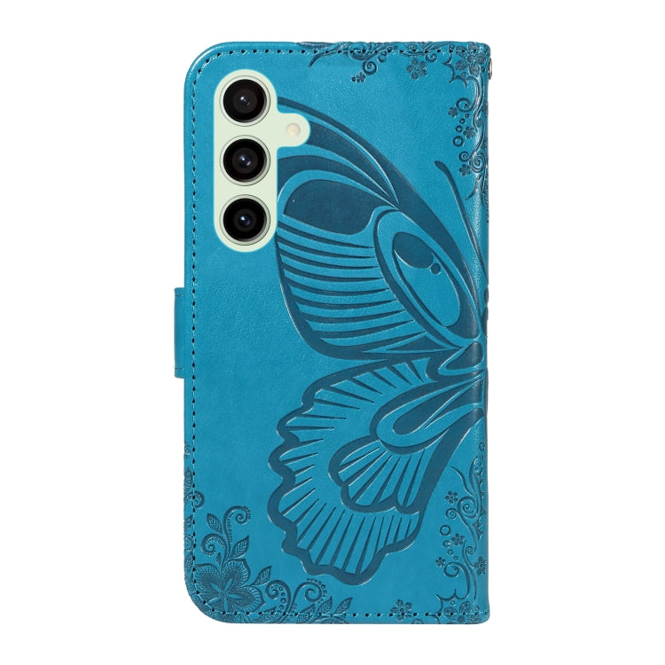 For Galaxy S24 FE 5G Swallowtail Butterfly Embossed Leather Phone Case