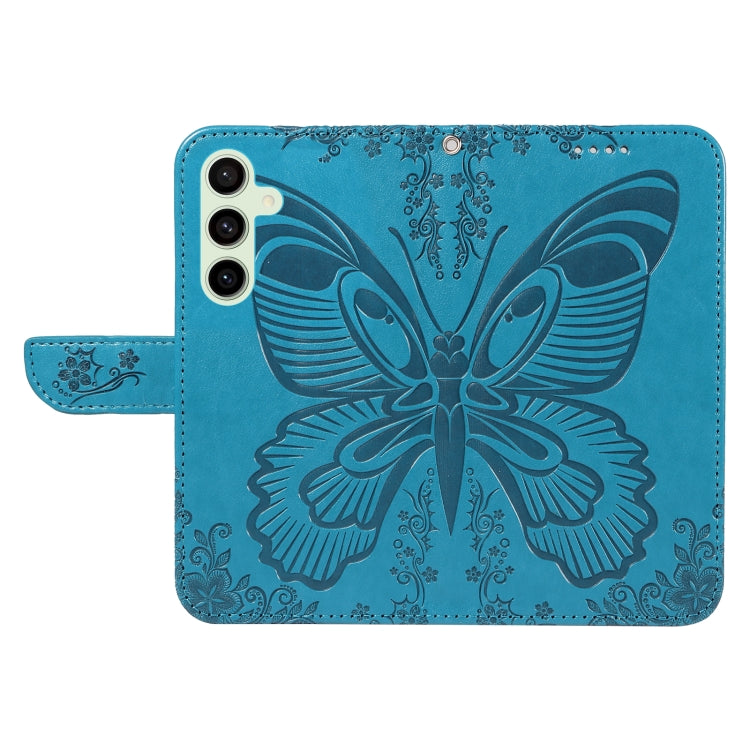 For Galaxy S24 FE 5G Swallowtail Butterfly Embossed Leather Phone Case