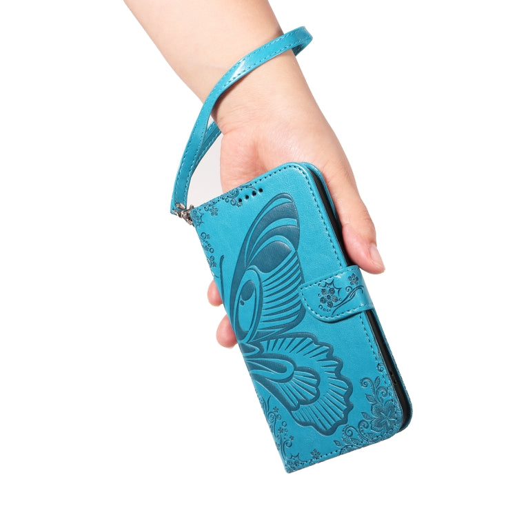For Galaxy S24 FE 5G Swallowtail Butterfly Embossed Leather Phone Case
