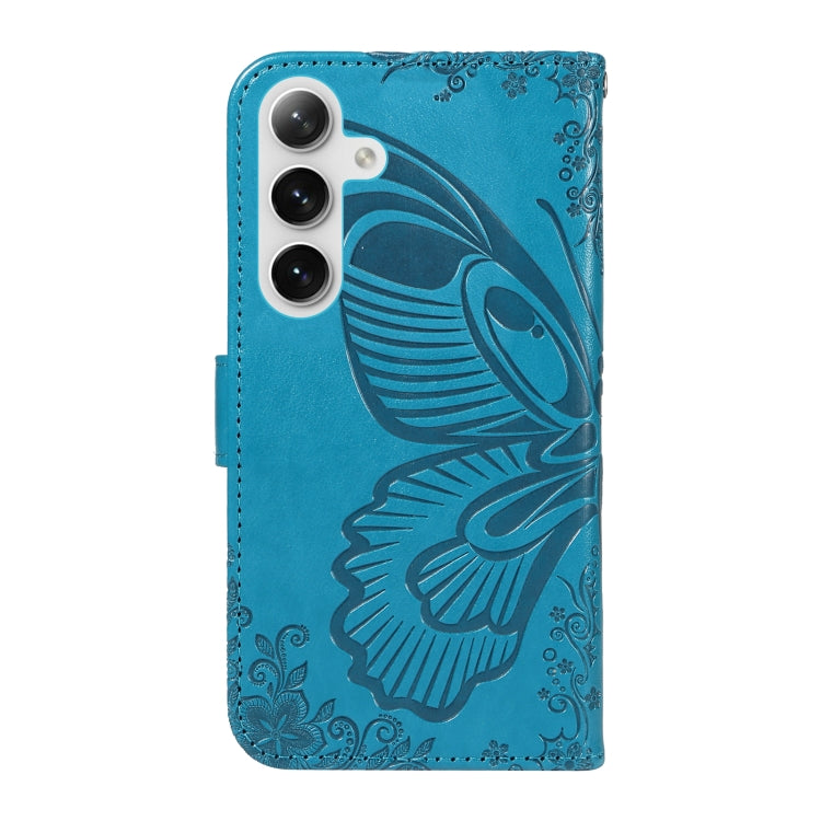 For Galaxy S25+ / S24+ 5G Swallowtail Butterfly Embossed Leather Phone Case