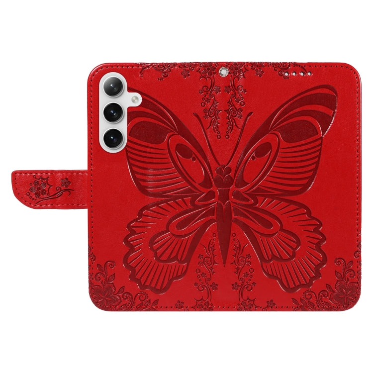 For Galaxy S25+ / S24+ 5G Swallowtail Butterfly Embossed Leather Phone Case