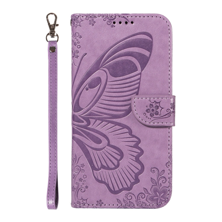 For Galaxy S25+ / S24+ 5G Swallowtail Butterfly Embossed Leather Phone Case