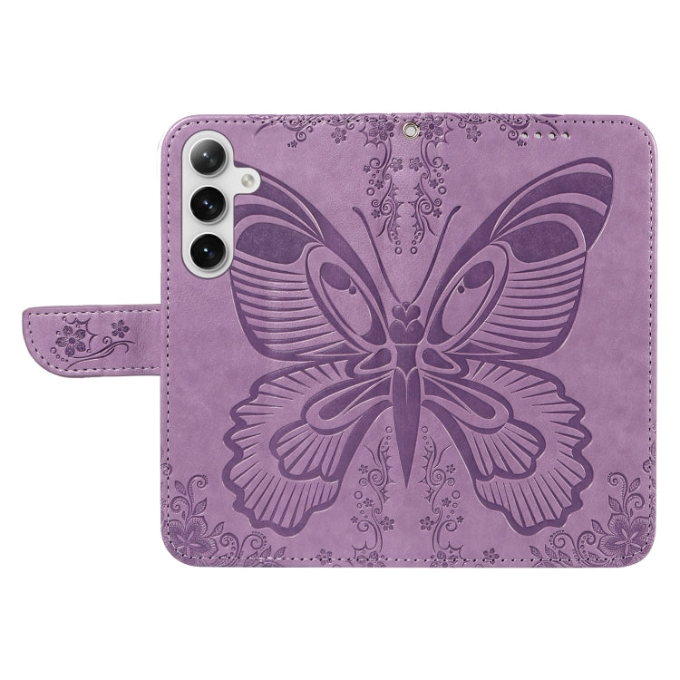For Galaxy S25+ / S24+ 5G Swallowtail Butterfly Embossed Leather Phone Case