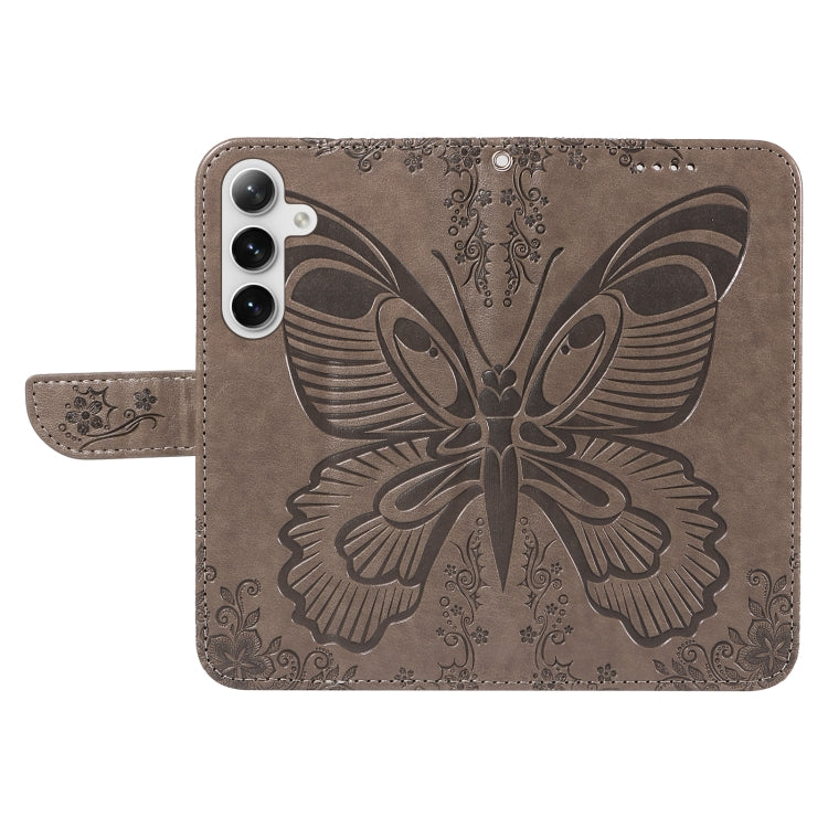 For Galaxy S25+ / S24+ 5G Swallowtail Butterfly Embossed Leather Phone Case