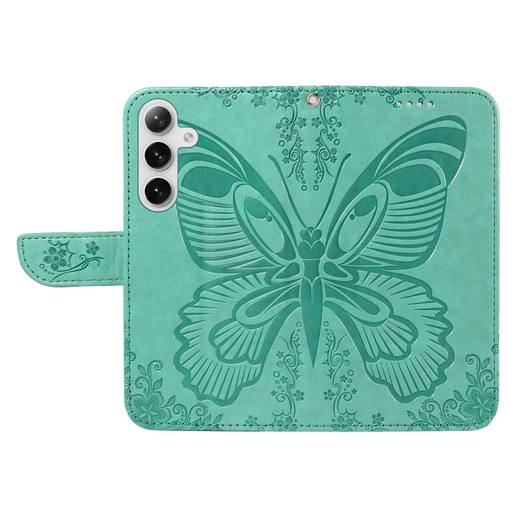 For Galaxy S25+ / S24+ 5G Swallowtail Butterfly Embossed Leather Phone Case