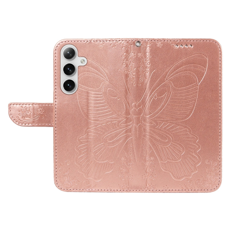For Galaxy S25+ / S24+ 5G Swallowtail Butterfly Embossed Leather Phone Case