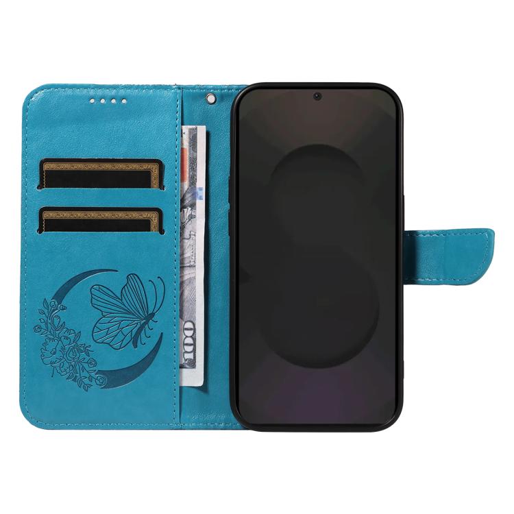 For Galaxy S25 FE 5G Swallowtail Butterfly Embossed Leather Phone Case