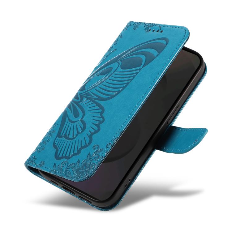 For Galaxy S25 FE 5G Swallowtail Butterfly Embossed Leather Phone Case