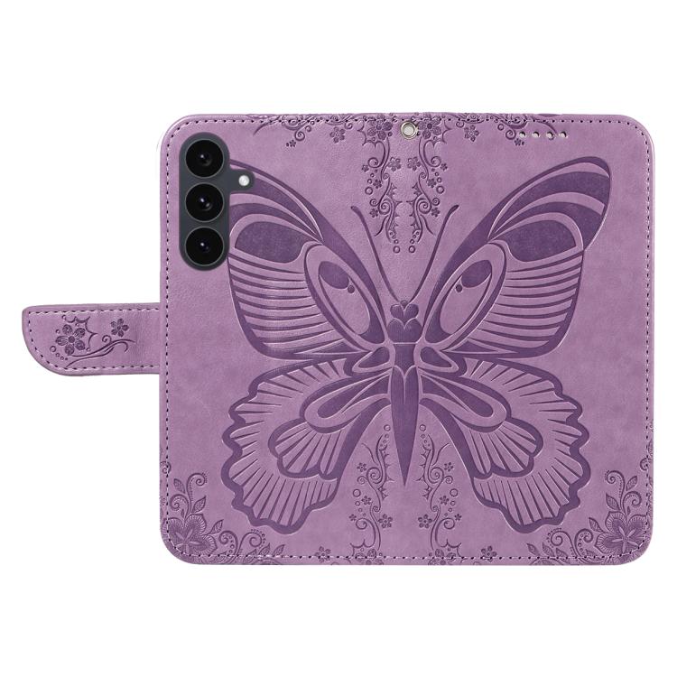 For Galaxy S25 FE 5G Swallowtail Butterfly Embossed Leather Phone Case