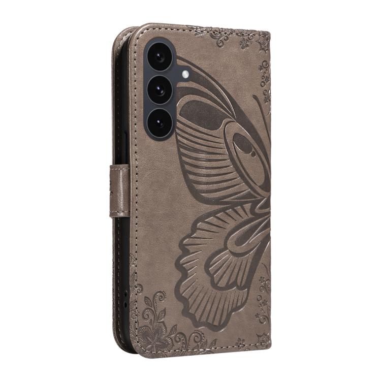 For Galaxy S25 FE 5G Swallowtail Butterfly Embossed Leather Phone Case