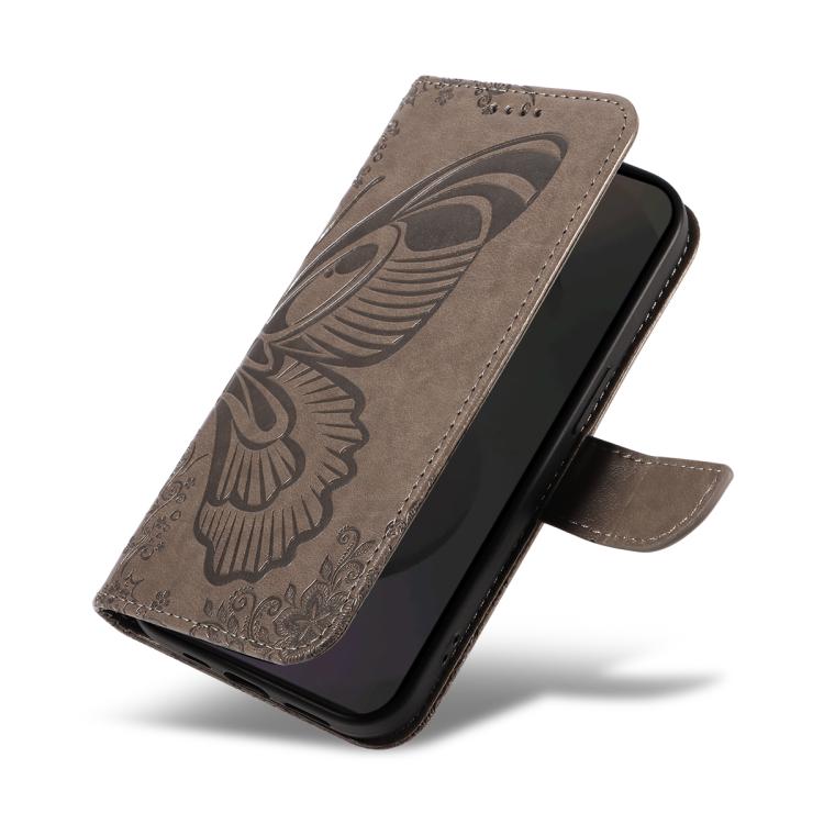 For Galaxy S25 FE 5G Swallowtail Butterfly Embossed Leather Phone Case