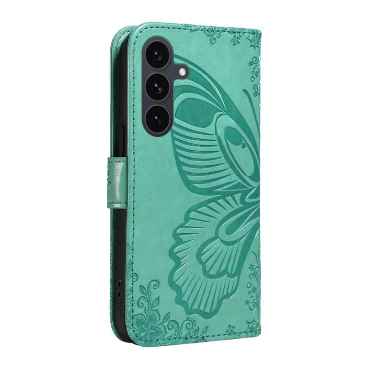 For Galaxy S25 FE 5G Swallowtail Butterfly Embossed Leather Phone Case
