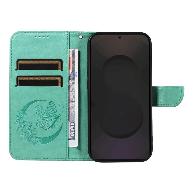For Galaxy S25 FE 5G Swallowtail Butterfly Embossed Leather Phone Case