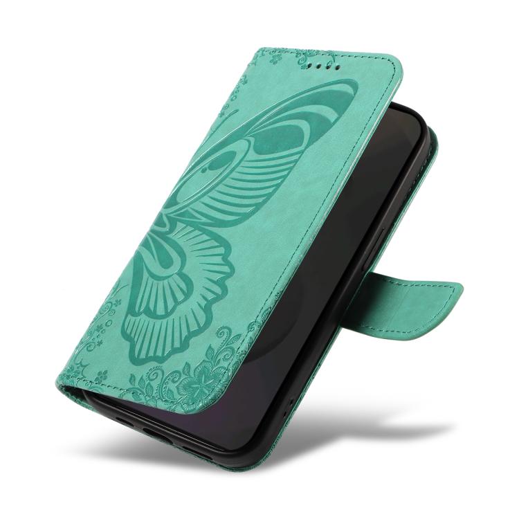 For Galaxy S25 FE 5G Swallowtail Butterfly Embossed Leather Phone Case