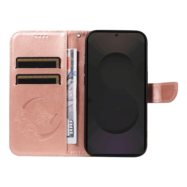 For Galaxy S25 FE 5G Swallowtail Butterfly Embossed Leather Phone Case